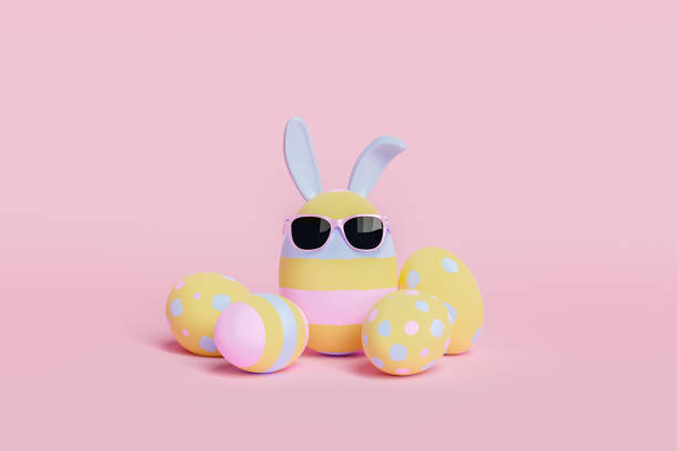 istock easter egg with sunglasses and bunny ears 1367020330