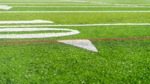 sposoby na chwałę - football field artificial turf end zone turf zdjęcia i obrazy z banku zdjęć