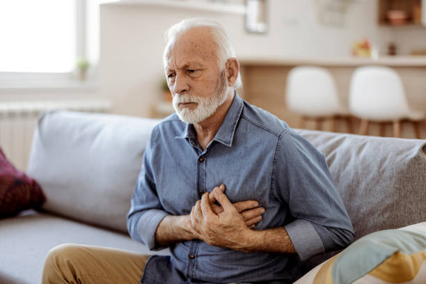 istock Senior Man with Chest Pain 1367022405