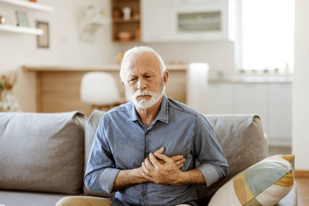 istock Senior Man with Chest Pain 1367022497