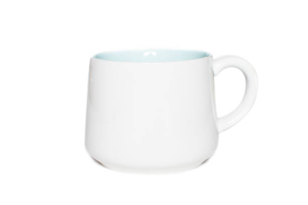 istock Mockup of white mug isolated on white background. 1367032917