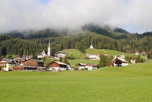 A small and quiet village in the Salzburg area, with marvelous green hills around