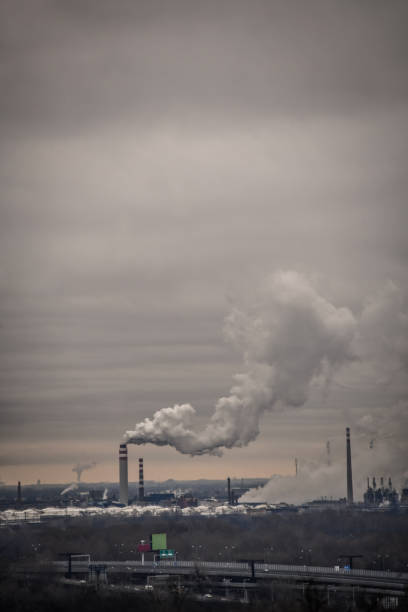 istock View Of Industrial Complexes Polluting Air 1367034505