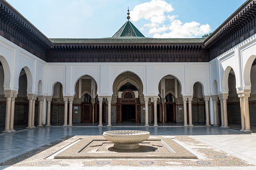A court of the Grande Mosquee de Paris, France
