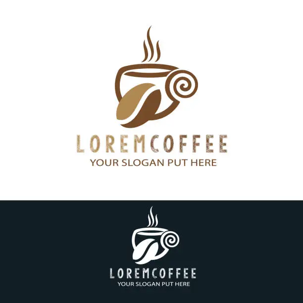 Vector illustration of Coffee cup logo design