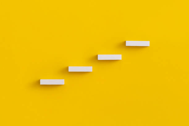 istock Ladder career path for business growth success process concept. 1367040127