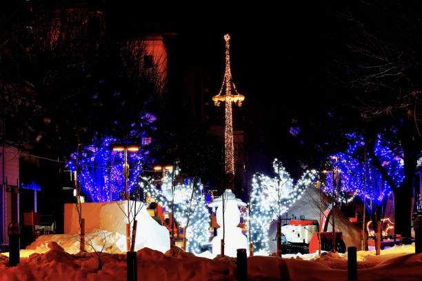 istock Asahikawa Town Light Illuminations 1367040735