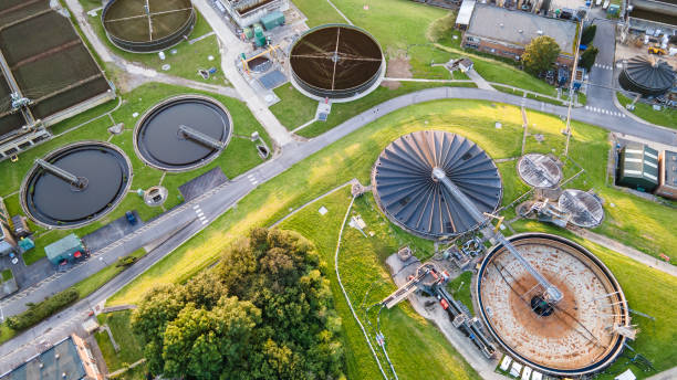 istock Water and sewage treatment station. 1367043256