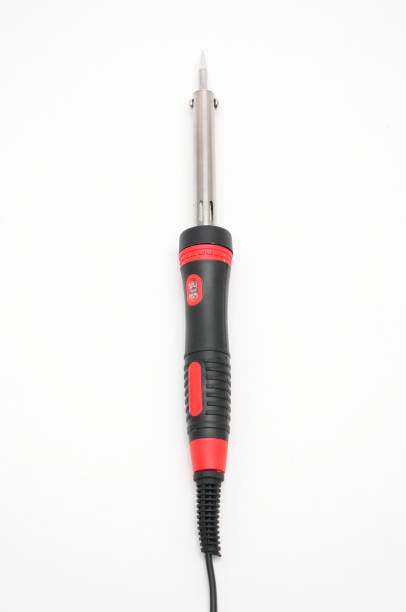 istock Soldering iron for electricians on a white background 1367048203
