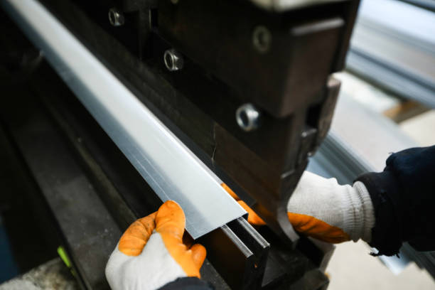 istock Factory Worker Performing Steel Bending At A Steel Mill 1367053267