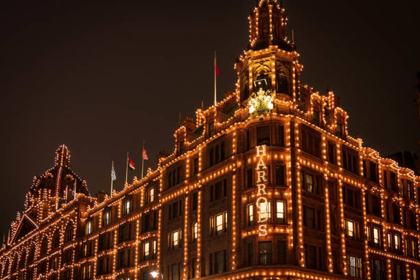 London, UK - November 20, 2021: Harrods Lightning in South London