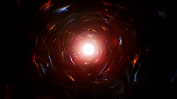 istock Glowing Red Energy in the Dark 1367060089
