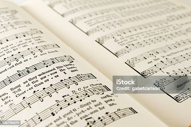 Gospel Hymnal Stock Photo - Download Image Now - Hymnal, Sheet Music, Musical Note