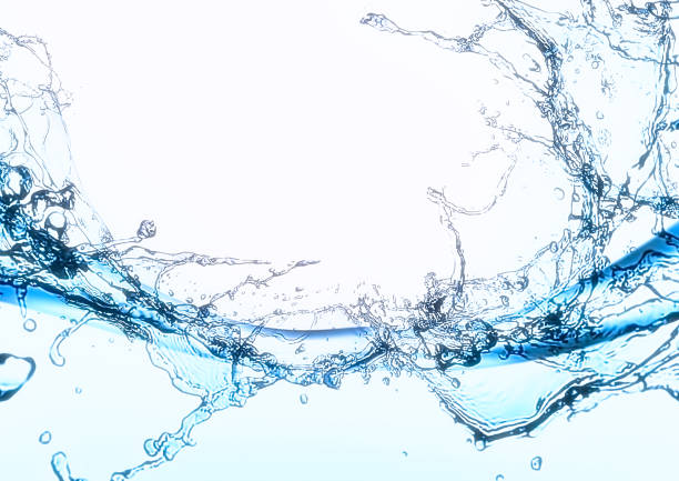 water liquid splash isolated on white background include clipping path, 3d illustration.