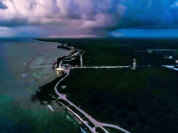 istock Aireal / drone view Costa maya mexico 1367081120
