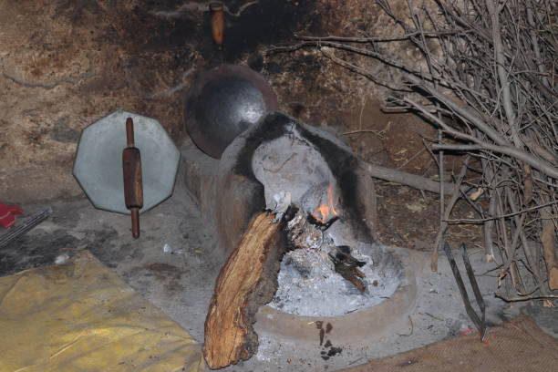 istock tradition indian rural kitchen,clay stove. 1367086962