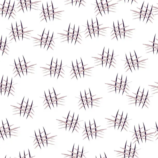 Vector illustration of Scratches seamless pattern. Grunge texture. Horror design.