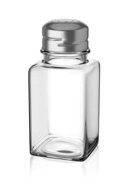 istock Glass pepper or salt shaker isolated on white. 3D rendering. 1367093932