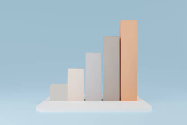 istock Business graph or bar chart diagram. Growth business financial concept. 3d render. 1367094369