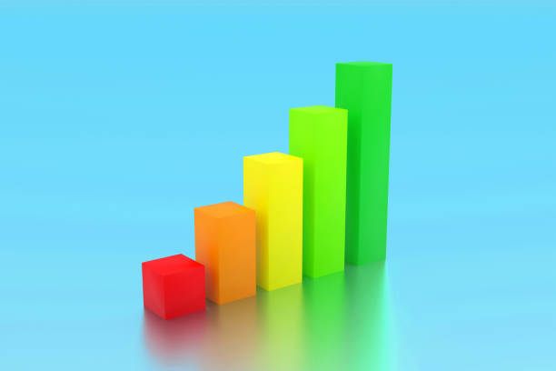 istock Business graph or bar chart diagram. Growth business financial concept. 3d render. 1367094406