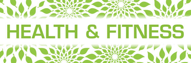 ilustraciones, imágenes clip art, dibujos animados e iconos de stock de salud y fitness hojas verdes textura de fondo horizontal - 24252