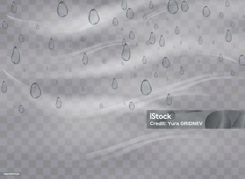 Rain And Wind On A Transparent Background White Gradient Decorative ...