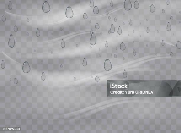 Gradient Wind Picture Rain And Wind On A Transparent Background White Gradient Decorative ...