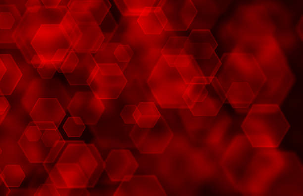 istock Abstract romantic colorful bokeh hexagons for background 1367100468