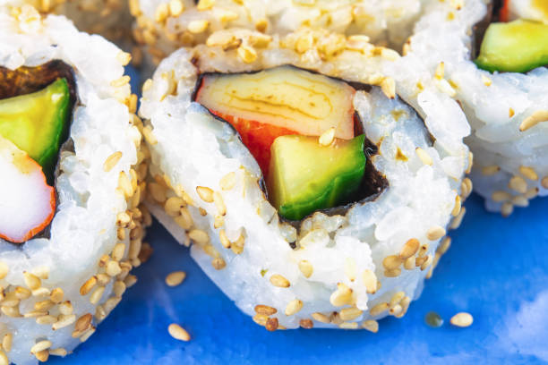 California rolls shot in studio