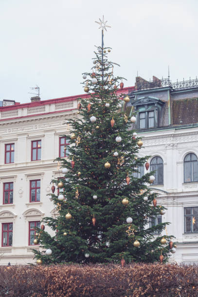 istock A traditional christmas tree on a town square in Lund Sweden 1367113848