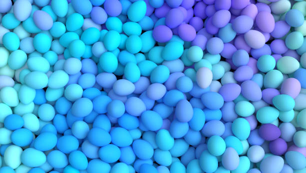 istock Easter background with heap of bright blue eggs 1367116458