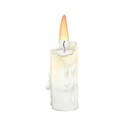 Watercolor Candle