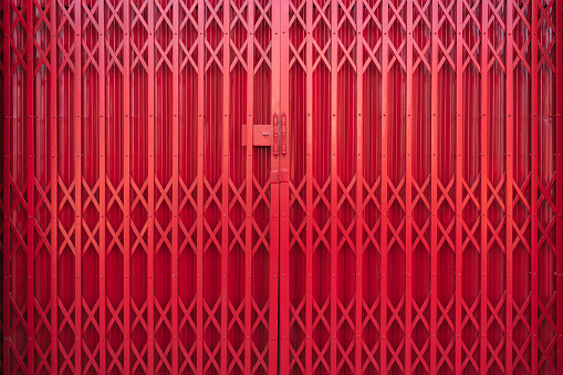 Broken Chinese style red wall