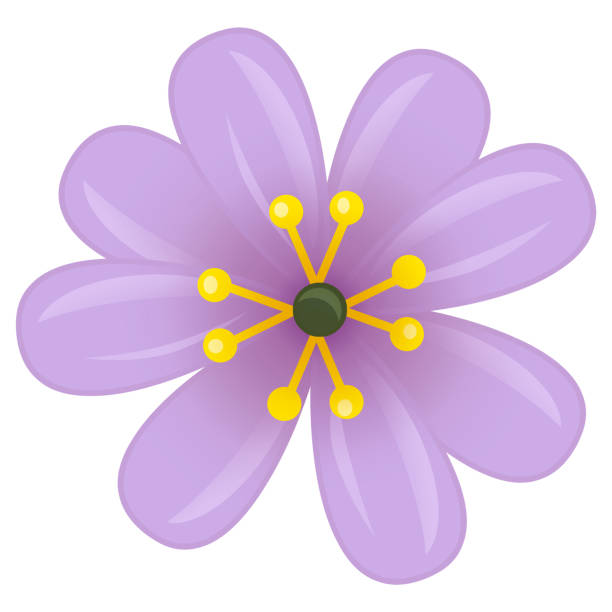 istock Cartoon scene with isolated plant flower illustration 1367119563