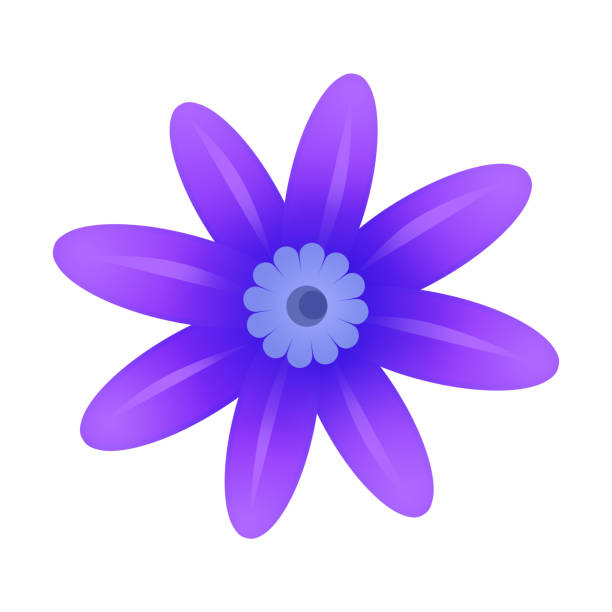 istock Cartoon scene with isolated plant flower illustration 1367119813