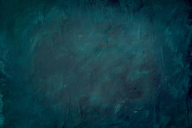 Dark blue grunge background of old wall