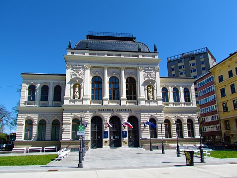 National gallery building in Ljubljana, Slovenia