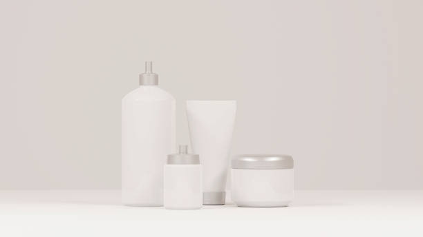 istock cosmetic bottle mockup product set on white background,3d render 1367137216