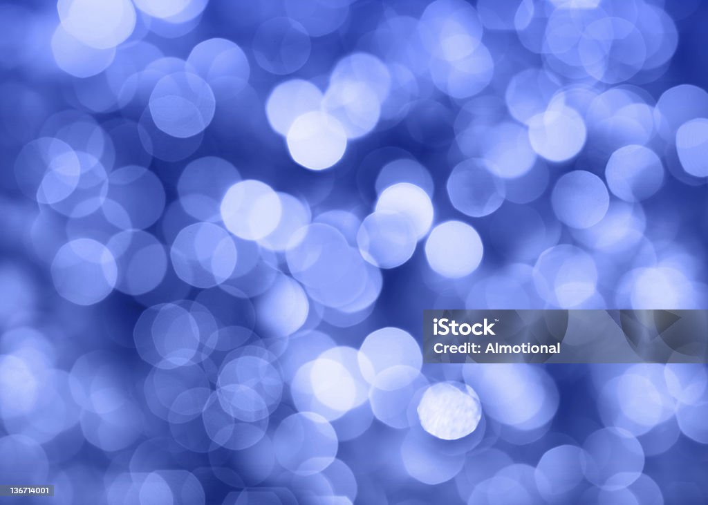 Christmas lights und bokeh (blau - Lizenzfrei Abstrakt Stock-Foto