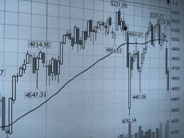 istock Stock market data chart investment graph 1367143944