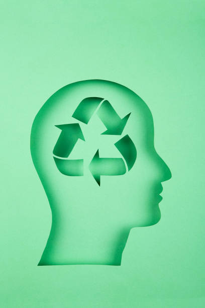 istock Human head and recycle sign 1367146813