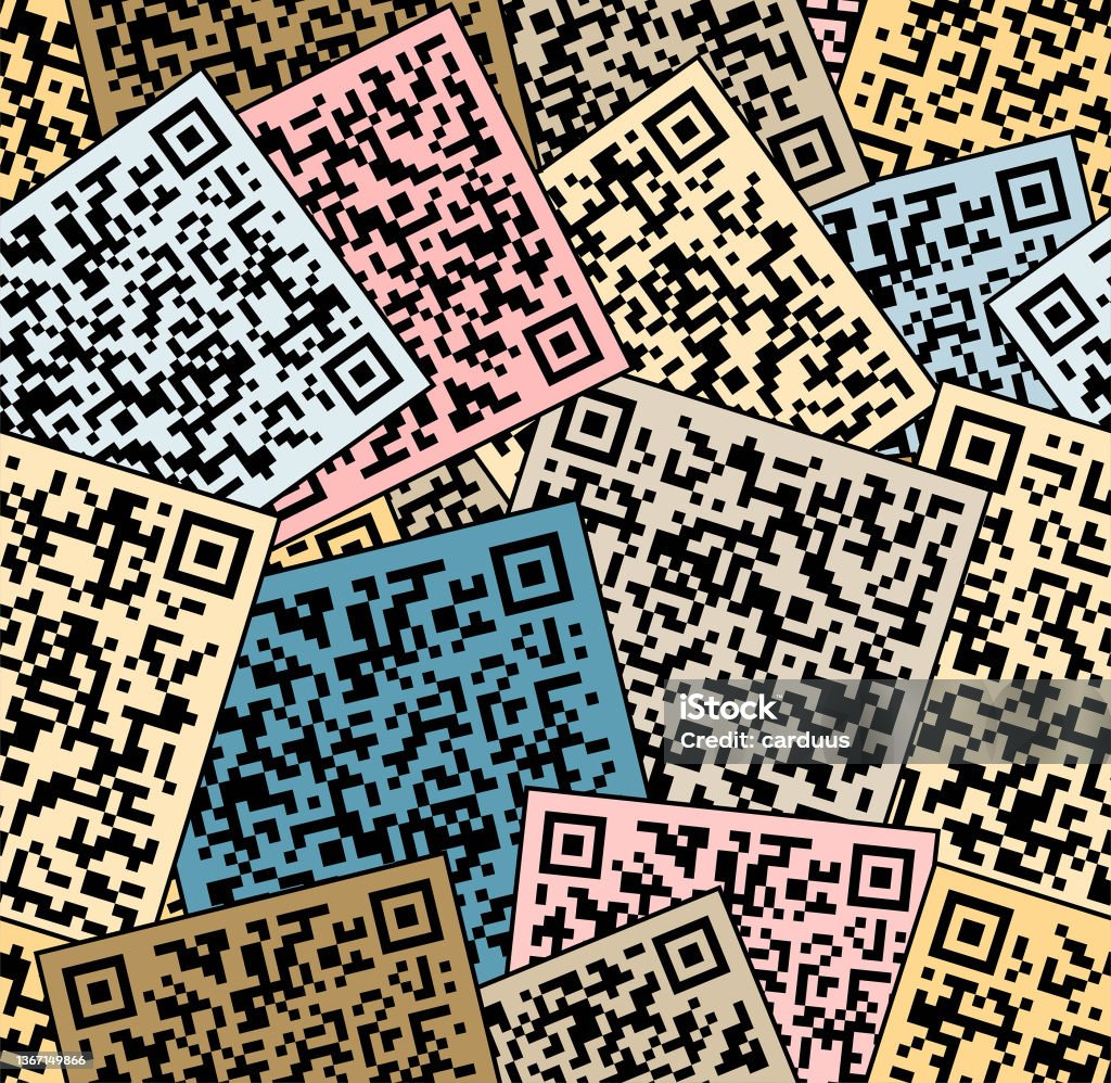 Simple Code Patterns Seamless Multicolored Code Pattern Stock Illustration - Download Image ...