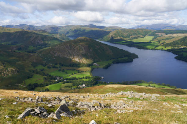 istock Looking down onto Howtown and Ullswater from Swarth Fell. 1367153216