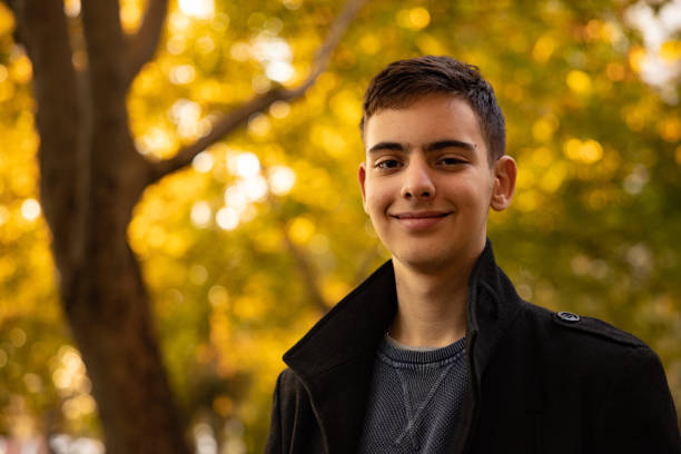 istock Smiling Caucasian teenage boy 1367153710
