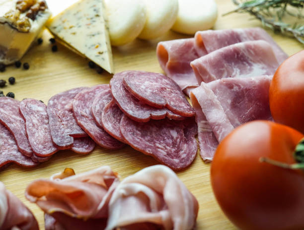 istock Rustic table of Iberian sausages and cheeses 1367155082