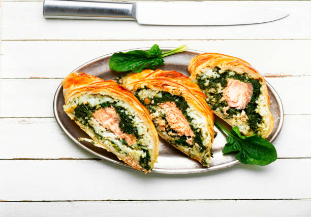 istock Red fish in the dough. 1367155610