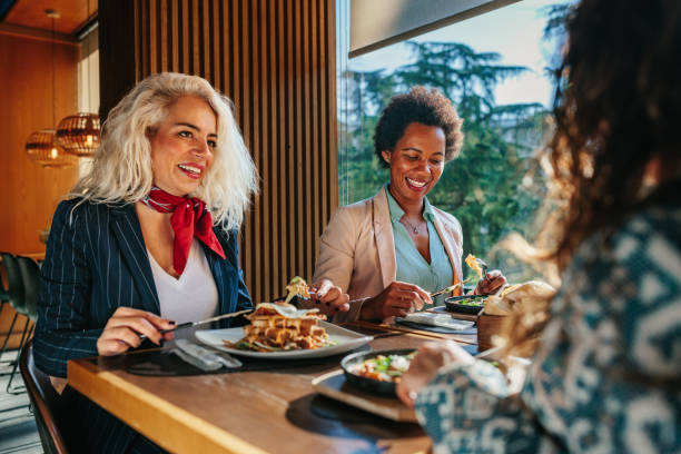 istock Three business women having lunch break 1367158093