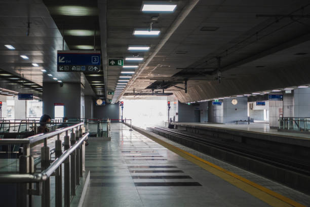 istock platform of the electric train 1367159443