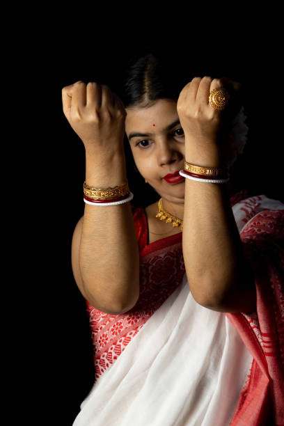 istock Indian woman with bangles 1367161219