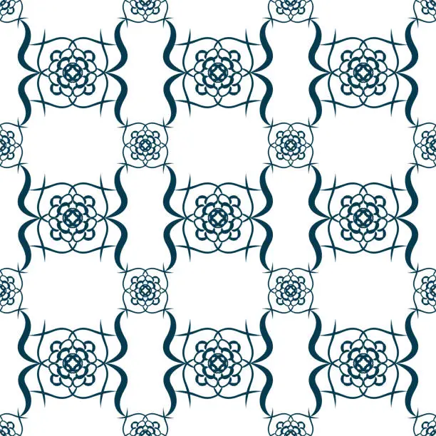 Vector illustration of hand drawn seamless repeat pattern, vector repeat pattern for textile, gift wrapper, product packaging, branding, wallpaper, and other seamless printing work. pattern swatch added to the swatch panel.